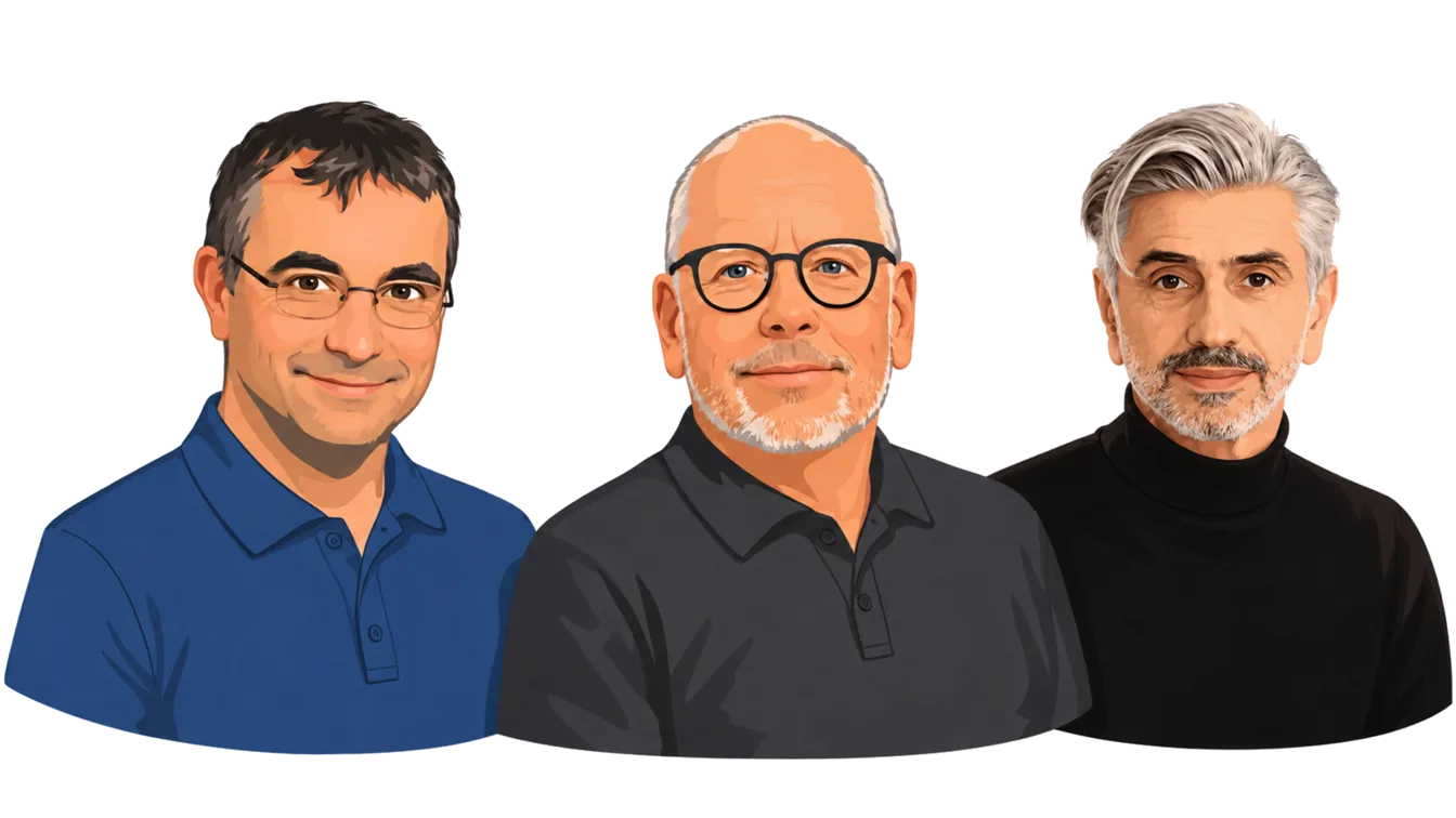Rutger Slager, Rob Goijen și Virgil Tornoreanu de la Buddy International
